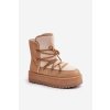 Dámské Sněhule Na Platformě S Šněrováním Světle Hnědé Riaviana (Veľkosť 36)