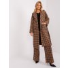 Dámsky kabát farba hnedá camel kód LK-PL-509407.96P : na temu obdobie Jeseň / zima