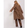 Dámsky kabát farba hnedá camel kód LK-PL-509407.96P : na temu obdobie Jeseň / zima