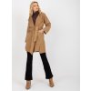 Dámsky kabát farba hnedá camel kód TW-PL-BE-M125.21 : na temu obdobie Jeseň / zima