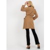 Dámsky kabát farba hnedá camel kód TW-PL-BE-M125.21 : na temu obdobie Jeseň / zima