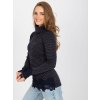 Tmavomodrý dámsky sveter s golfom LK-SW-506536.58 NAVY