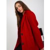 Dámsky kabát farba tmavo-červená kód TW-PL-BI-7372.18 : na temu obdobie Jeseň / zima