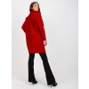 Dámsky kabát farba tmavo-červená kód TW-PL-BI-7372.18 : na temu obdobie Jeseň / zima