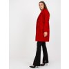 Dámsky kabát farba tmavo-červená kód TW-PL-BI-7372.18 : na temu obdobie Jeseň / zima