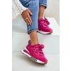 Dámské Zamszové Tenisky Na Platformě S Tlustým Šněrováním Fuchsie Artiker 55C0086 (Veľkosť 40)