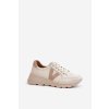 Dámské Kožené Sportovní Boty Vinceza 7918 Béžové (Veľkosť 36)
