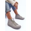 Dámske tenisky big star vysoké zateplené šedé gg274070 / GG274070 GREY (Veľkosť 36)
