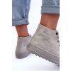 Dámske tenisky big star vysoké zateplené šedé gg274070 / GG274070 GREY (Veľkosť 36)