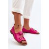 Zazoo 2660 Dámske kožené baleríny fuksie / 2660/073 (Veľkosť 35)