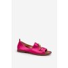 Zazoo 2660 Dámske kožené baleríny fuksie / 2660/073 (Veľkosť 35)