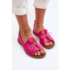 Zazoo 2660 Dámske kožené baleríny fuksie / 2660/073 (Veľkosť 35)