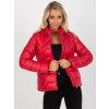 Červená dámska prechodná bunda zo 100% polyesteru, kód NM-KR-L22-9855.36P