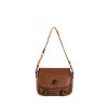 Hnedá dámska crossbody kabelka z polyuretánu, kód produktu OW-TR-F-553