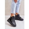 Lehké Lakované Sportovní Boty Na Platformě Přírodní Kůže Artiker 55C1049 Černé (Veľkosť 37)