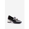 Dámske poltopánky  čierne kód obuvi 55C1002 CZARNY (Veľkosť 38)