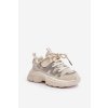 Dětské tenisky s krystaly béžové Rianalla (Veľkosť 36)