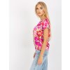 Ružová dámska blúzka s podtlačou, kód WN-BZ-4008-6.95