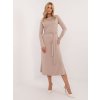 Dámske béžove šaty na bežný deň kód produktu LK-SK-509792.21P