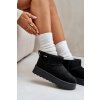 Dámske snehule  čierne kód obuvi OO274A099 (Veľkosť 37)