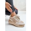 Dámske béžové tenisky plošina skóra naturalna zamszowa kód obuvi TE- CCC -01-OO274A214 : Naše topky dnes na temu tenisky (Veľkosť 38)