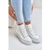 Zateplené Dámske tenisky na platforme oo274a473 biele / (Veľkosť 36)