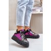 Kožené sneakersy na platformě fuchsie Maciejka 06767-15 (Veľkosť 36)