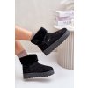 Dámske snehule  čierne kód obuvi OO274A108 (Veľkosť 41)