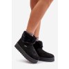 Dámske snehule  čierne kód obuvi OO274A108 (Veľkosť 41)