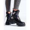 Čierne dámske členkové topánky workery na platforme Shelvt kod CCC -1- A9500B (Veľkosť 39)