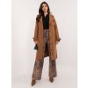 Dámsky kabát farba hnedá camel kód TW-PL-BI-2209.71P : na temu obdobie Jeseň / zima