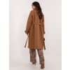 Dámsky kabát farba hnedá camel kód TW-PL-BI-2209.71P : na temu obdobie Jeseň / zima