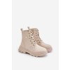 Detské členkové topánky  béžové kód obuvi 24DZ23-8050 BEIGE (Veľkosť 29)