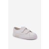 Dětské kožené tenisky na suchý zip BIG STAR KK374055 Bílá (Veľkosť 31)