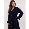 Dámsky kabát farba granatovo-modrá kód TW-PL-BI-2209.71P : na temu obdobie Jeseň / zima