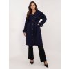 Dámsky kabát farba granatovo-modrá kód TW-PL-BI-2209.71P : na temu obdobie Jeseň / zima