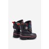 Detské členkové topánky  čierne kód obuvi LCJ-24-44-2861 BLACK (Veľkosť 24)