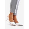 Dámske lodičky  biele kód obuvi SQC-128 WHITE (Veľkosť 40)