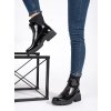 Čierne dámske členkové topánky na platforme Goodin kod CCC -1- GD-HF267A-B (Veľkosť 38)