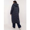Dámsky kabát farba granatovo-modrá kód D51160XB44540A3 : na temu obdobie Jeseň / zima (Farba Granatovo-modrá, Veľkosť S)