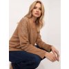 Dámsky sveter farba Hnedá camel kód DHJ-SW-17690.21