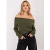 Dámsky sveter farba Khaki kód DHJ-SW-A2449.33