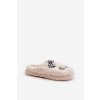 Dámske šľapky  béžové kód obuvi FA-193 OFF WHITE (Veľkosť 38.5)