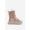 Kožené Semišové Boty Na Platformě Zateplené Maciejka 06565-04 Béžové (Veľkosť 36)