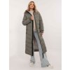 Dámsky kabát farba khaki kód D51160XB44540A2 : na temu obdobie Jeseň / zima (Farba Khaki, Veľkosť S)