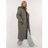 Dámsky kabát farba khaki kód D51160XB44540A2 : na temu obdobie Jeseň / zima (Farba Khaki, Veľkosť S)