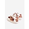 Dětské Kožené papuče S Kravským Motivem Hnědé Tamorrin (Veľkosť 30/31)