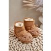 Zateplené Detské snehové členkové topánky lamy camel esandira / 20207-1B/2B CAMEL (Veľkosť 28)