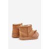 Zateplené Detské snehové členkové topánky lamy camel esandira / 20207-1B/2B CAMEL (Veľkosť 28)