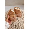 Zateplené Detské snehové členkové topánky lamy camel esandira / 20207-1B/2B CAMEL (Veľkosť 28)